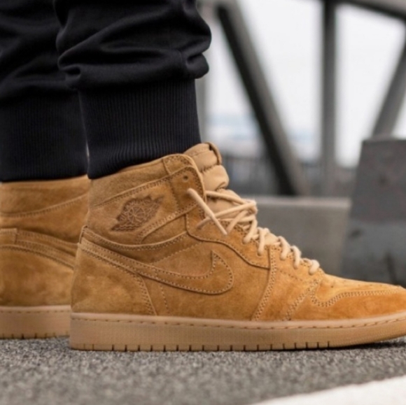 Nike Other - Jordan 1 Wheat High Top Shoes